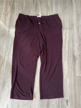 Joe Fresh Waffle Knit Lounge Pants in Plum